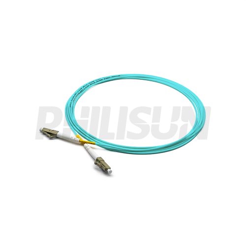 LCUPC-LCUPC OM3 SX 2.0 青绿色 LSZH 3M-1 LC UPC to LC UPC Simplex OM3 Multimode Fiber Optic Patch Cable
