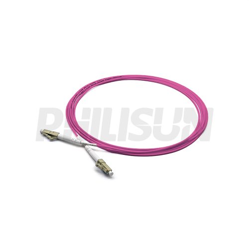 LC UPC to LC UPC Simplex OM4 Multimode Fiber Optic Patch Cable