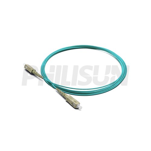 SC UPC to SC UPC Simplex OM3 Multimode Fiber Optic Patch Cable