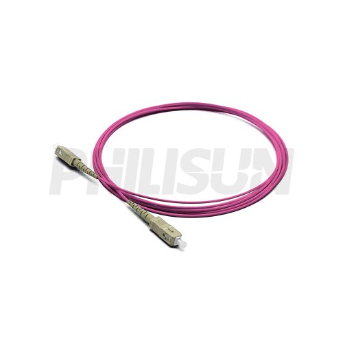 SC UPC to SC UPC Simplex OM4 Multimode Fiber Optic Patch Cable