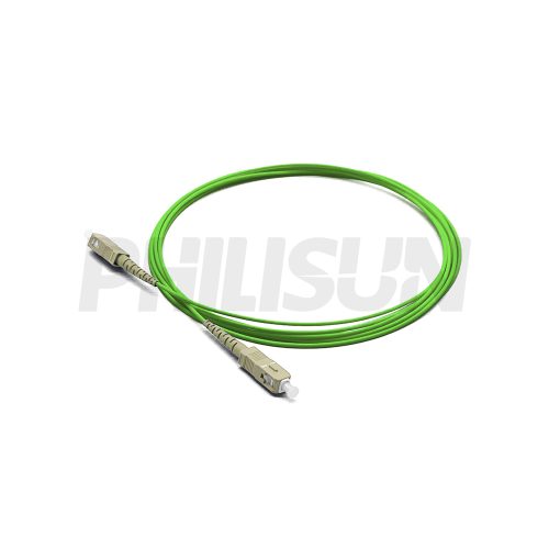 SC UPC to SC UPC Simplex OM5 Multimode Fiber Optic Patch Cable