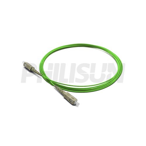 SCUPC-SCUPC OM5 SX 2.0 石灰绿 LSZH 3M-1 SC UPC to SC UPC Simplex OM5 Multimode Fiber Optic Patch Cable