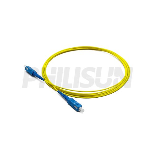 SCUPC-SCUPC SM OS2 SX 2.0 黄色 LSZH 3M-1 SC UPC/APC to SC UPC/APC Simplex OS2 Singlemode Fiber Optic Patch Cable
