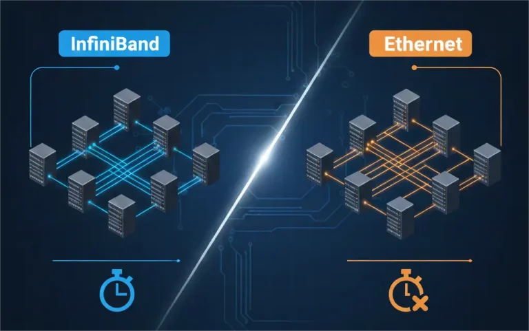 InfiniBand vs Ethernet Latency: A Deep Dive for NVIDIA AI & HPC