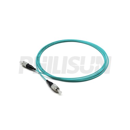FCUPC-FCUPC OM3 SX 2.0 青绿色 LSZH 3M-1 FC UPC to FC UPC Simplex OM3 Multimode Fiber Optic Patch Cable