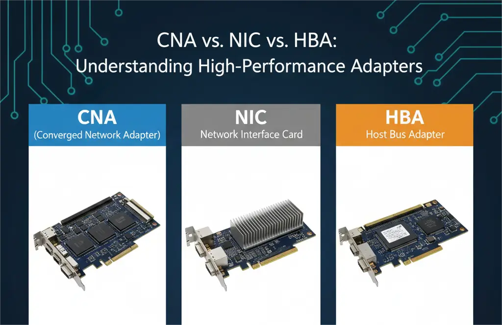 Comparison graphic of two server racks side-by-side, illustrating the data rates of InfiniBand HDR (200 Gb/s) and the faster InfiniBand NDR (400 Gb/s), with a blue data stream representing the former and a green data stream representing the latter.