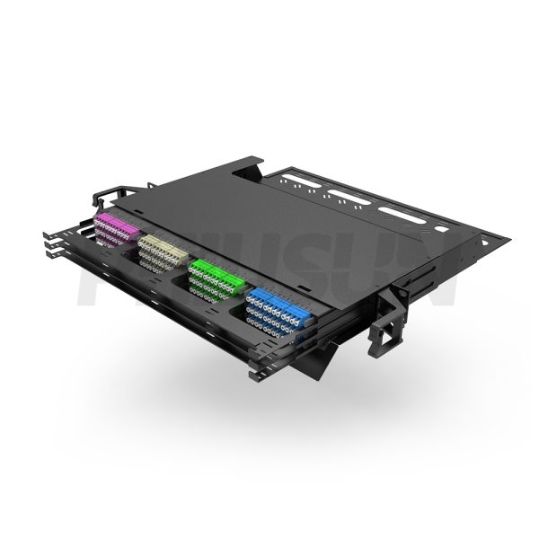 Mpo Rack MPO 1U Sliding Enclosure, 12 Plastic, 12xMPO12, 144F | Philisun