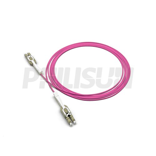 LC UPC to LC UPC Switchable Uniboot Duplex OM4 Multimode HD Fiber Optic Patch Cable