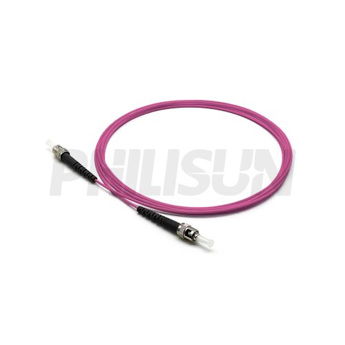 ST UPC to ST UPC Simplex OM4 Multimode Fiber Optic Patch Cable