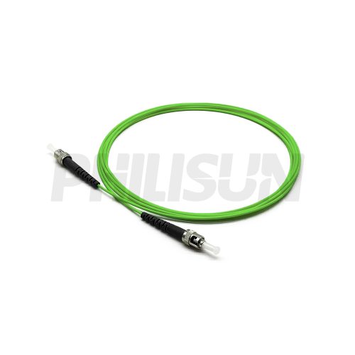 ST UPC to ST UPC Simplex OM5 Multimode Fiber Optic Patch Cable
