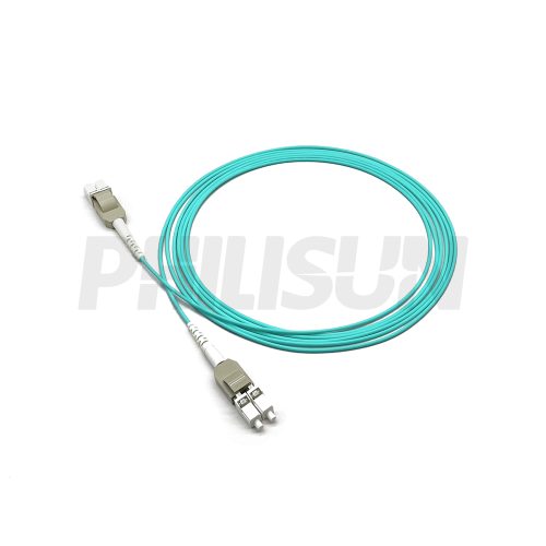 LC UPC to LC UPC Switchable Uniboot Duplex OM3 Multimode Fiber Optic Patch Cable