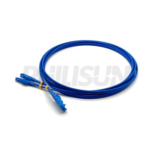 Duplex Zipcord Armored Fiber Patch Cable, 2 Fibers,E2000 UPC/APC Duplex to E2000 UPC/APC Duplex, Singlemode/Multimode