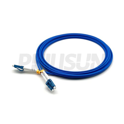 Duplex Zipcord Armored Fiber Patch Cable, 2 Fibers, LC UPC/APC Duplex to LC UPC/APC Duplex, Singlemode/Multimode