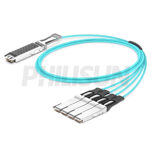 400G QSFP-DD to 4×100G QSFP28 Active Optical Cable(AOC)