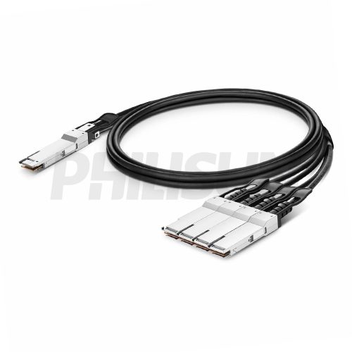 400G QSFP-DD to 4×100G QSFP56 Passive Direct Attach Copper Twinax Cable (DAC)