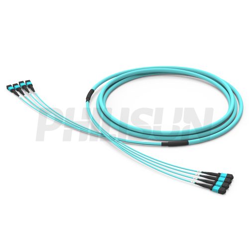 MPO-144 Trunk Cable - 144 Fiber Main Trunk Cord, Base-12, Supports OS2/OM3/OM4/OM5, for Maximum Density Backbone, PC/APC Polish (Female/Male), Type A/B/C