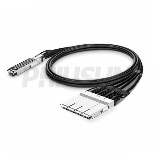 400G OSFP(FIN) to 4×100G QSFP56 Passive Direct Attach Copper Twinax Cable (DAC)